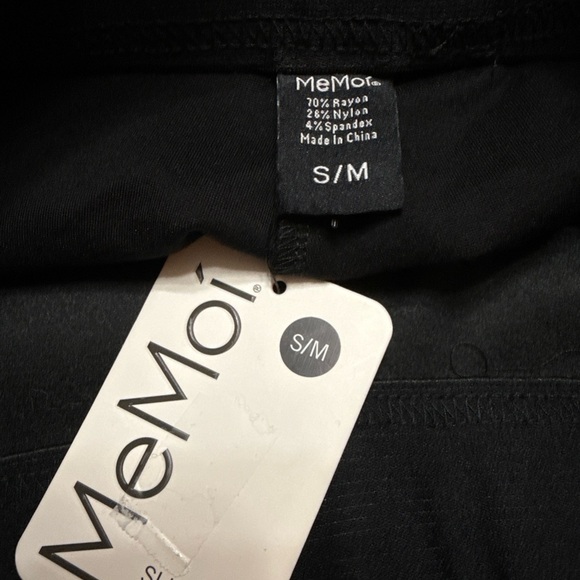 MeMoí SEXY MOTO PLEATHER ACCENT SHAPING LEGGING SZ S/M - Picture 5 of 10